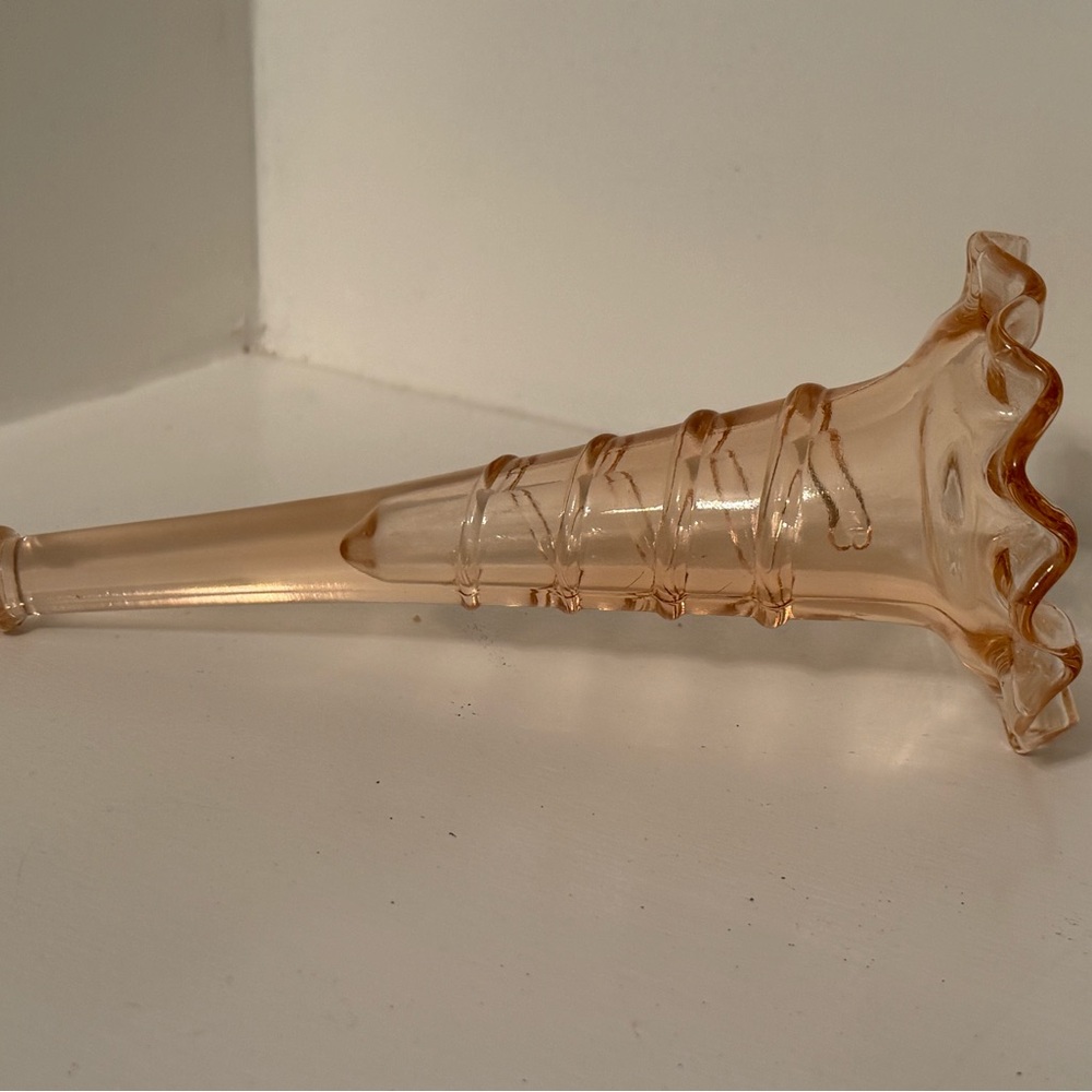 Fenton Glass Rose Epergne Horn